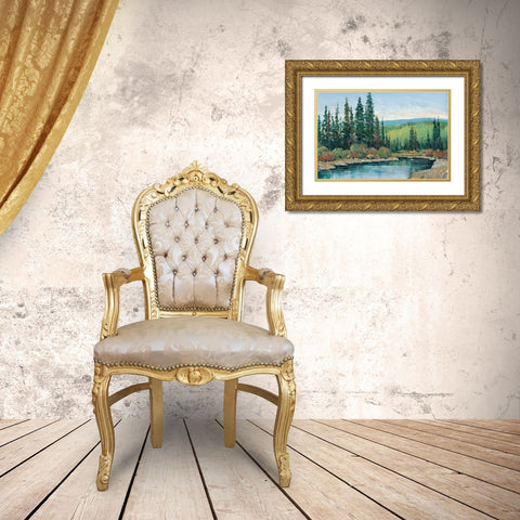 Mountain Escape I Gold Ornate Wood Framed Art Print with Double Matting by OToole, Tim