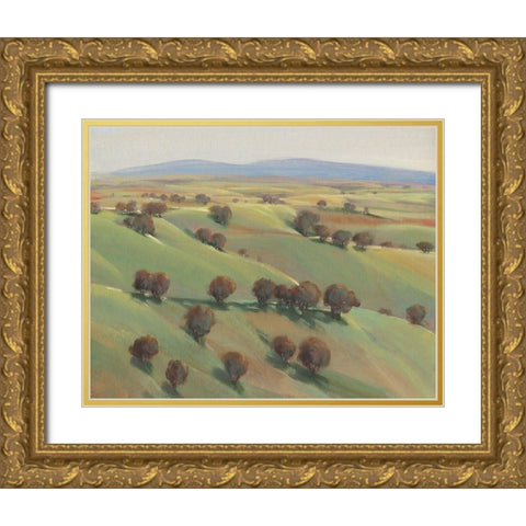 Beyond the Hills II Gold Ornate Wood Framed Art Print with Double Matting by OToole, Tim