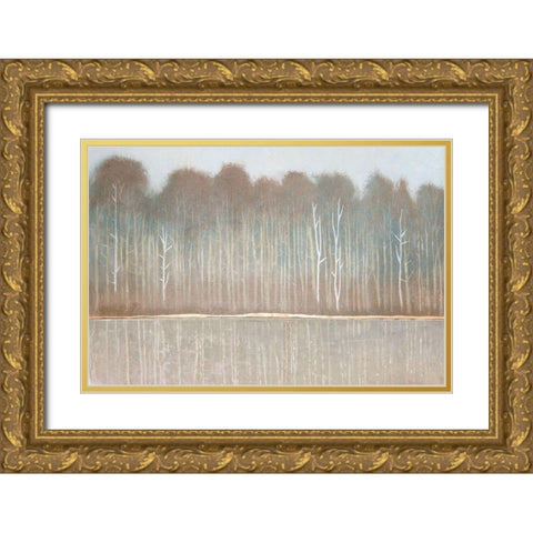 Along the River Bank I Gold Ornate Wood Framed Art Print with Double Matting by OToole, Tim