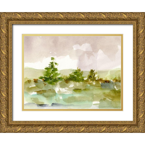 Morning Retreat I Gold Ornate Wood Framed Art Print with Double Matting by Harper, Ethan