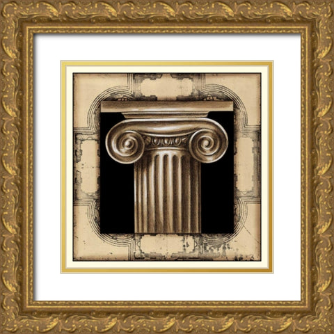 Architectural Schema I Gold Ornate Wood Framed Art Print with Double Matting by Harper, Ethan