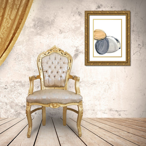Sienna and Slate II Gold Ornate Wood Framed Art Print with Double Matting by Harper, Ethan