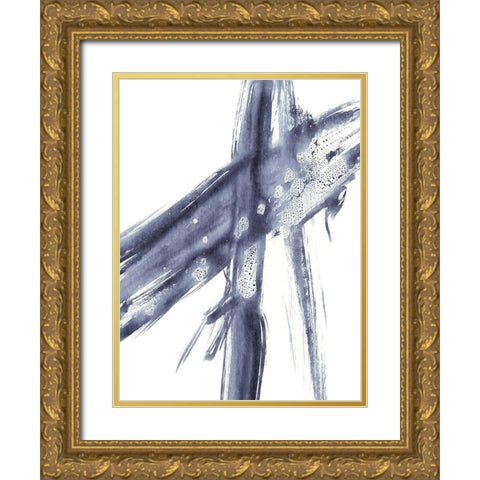 Directionality III Gold Ornate Wood Framed Art Print with Double Matting by Harper, Ethan
