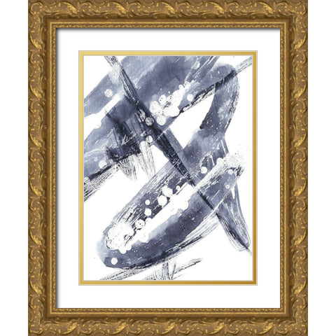 Directionality VI Gold Ornate Wood Framed Art Print with Double Matting by Harper, Ethan