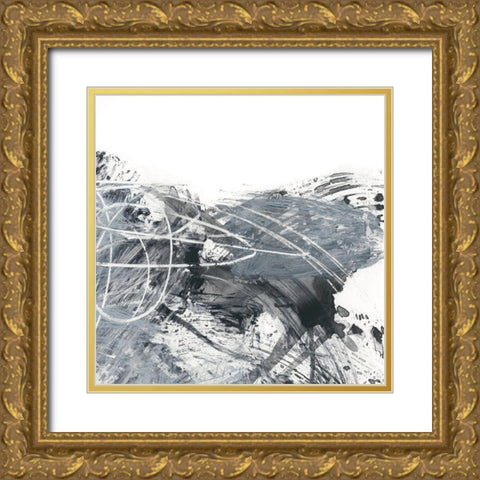 Scribble Out II Gold Ornate Wood Framed Art Print with Double Matting by Harper, Ethan