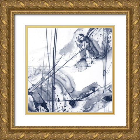 Charting the Universe II Gold Ornate Wood Framed Art Print with Double Matting by Harper, Ethan