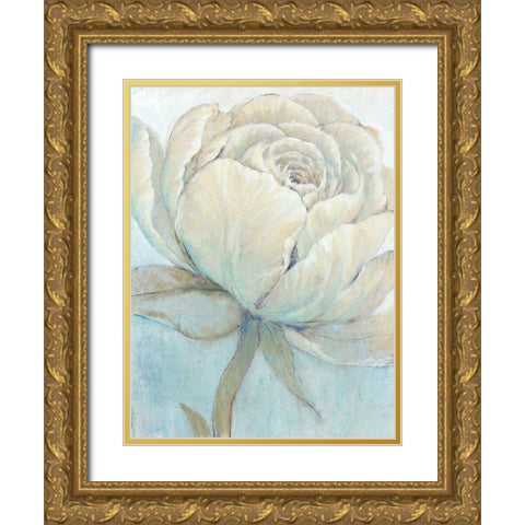 English Rose II Gold Ornate Wood Framed Art Print with Double Matting by OToole, Tim