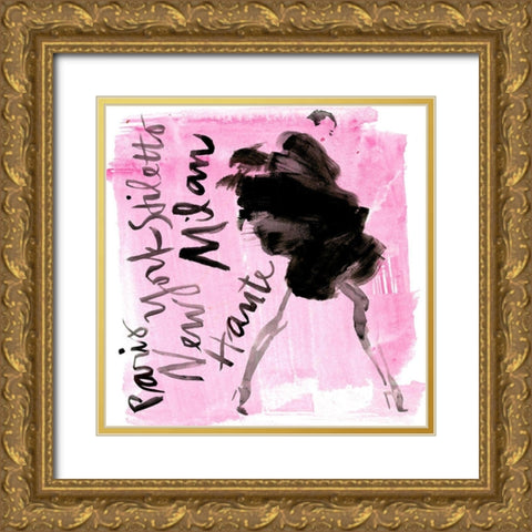 Runway II Gold Ornate Wood Framed Art Print with Double Matting by Parker, Jennifer Paxton