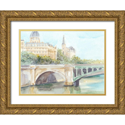 French Bridge Study IV Gold Ornate Wood Framed Art Print with Double Matting by Harper, Ethan