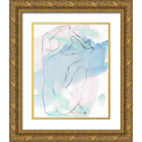 Muse III Gold Ornate Wood Framed Art Print with Double Matting by Parker, Jennifer Paxton