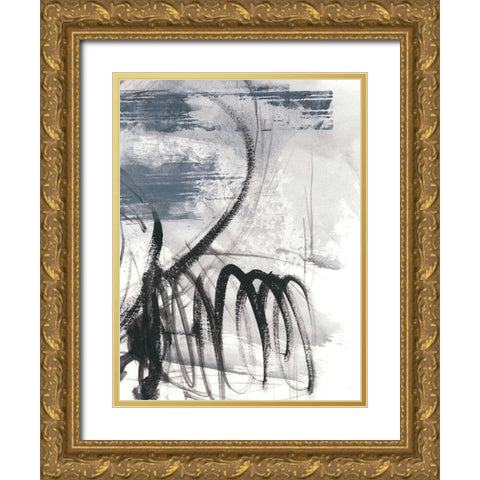 Serpentine I Gold Ornate Wood Framed Art Print with Double Matting by Harper, Ethan