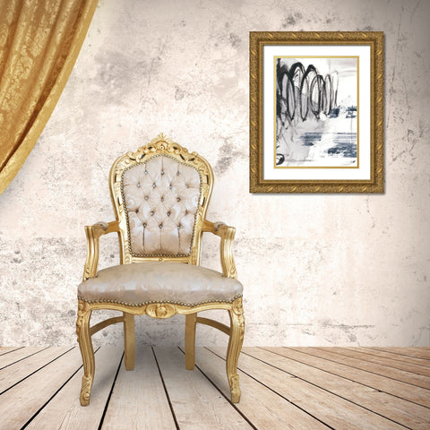 Serpentine II Gold Ornate Wood Framed Art Print with Double Matting by Harper, Ethan