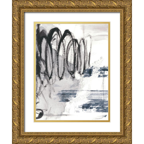 Serpentine II Gold Ornate Wood Framed Art Print with Double Matting by Harper, Ethan