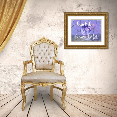 Moon Child I Gold Ornate Wood Framed Art Print with Double Matting by Parker, Jennifer Paxton