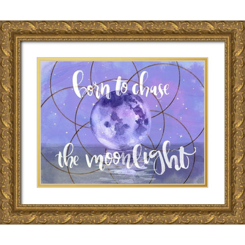 Moon Child I Gold Ornate Wood Framed Art Print with Double Matting by Parker, Jennifer Paxton