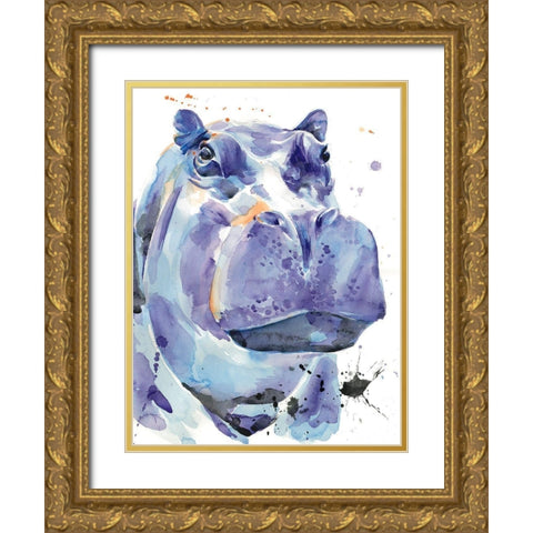 Ultra Violet Safari I Gold Ornate Wood Framed Art Print with Double Matting by Parker, Jennifer Paxton