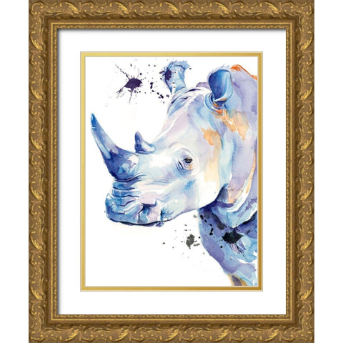 Ultra Violet Safari II Gold Ornate Wood Framed Art Print with Double Matting by Parker, Jennifer Paxton
