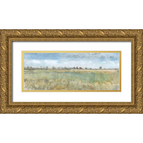 Open Field II Gold Ornate Wood Framed Art Print with Double Matting by OToole, Tim