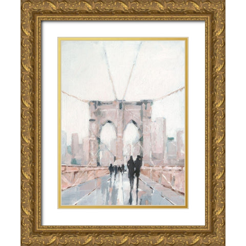 Early Morning Stroll I Gold Ornate Wood Framed Art Print with Double Matting by Harper, Ethan