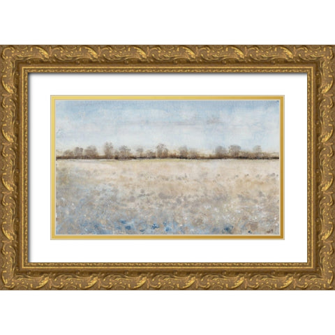 Grazing Land II Gold Ornate Wood Framed Art Print with Double Matting by OToole, Tim