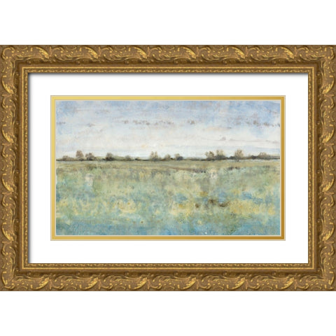 Grazing Land III Gold Ornate Wood Framed Art Print with Double Matting by OToole, Tim