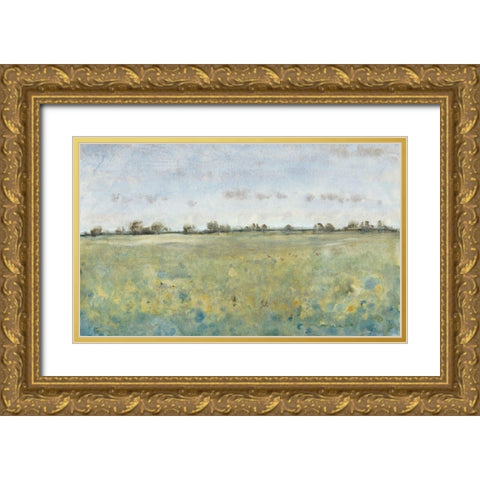 Grazing Land IV Gold Ornate Wood Framed Art Print with Double Matting by OToole, Tim