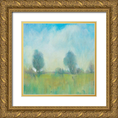 Summertime II Gold Ornate Wood Framed Art Print with Double Matting by OToole, Tim