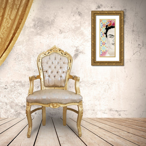 Frida Diptych II Gold Ornate Wood Framed Art Print with Double Matting by Parker, Jennifer Paxton