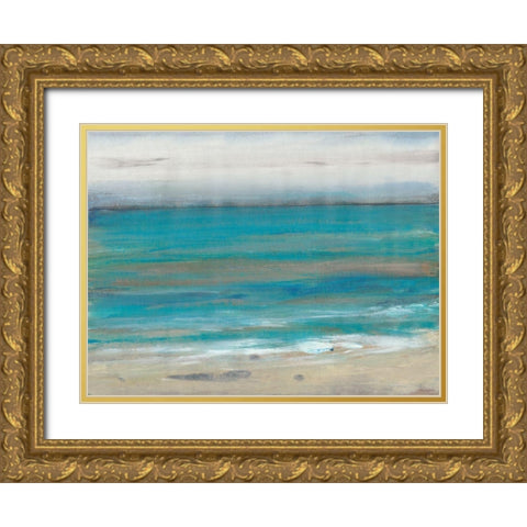 Seashore II Gold Ornate Wood Framed Art Print with Double Matting by OToole, Tim