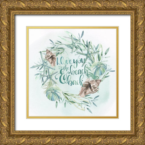Drawn to the Sea V Gold Ornate Wood Framed Art Print with Double Matting by Parker, Jennifer Paxton