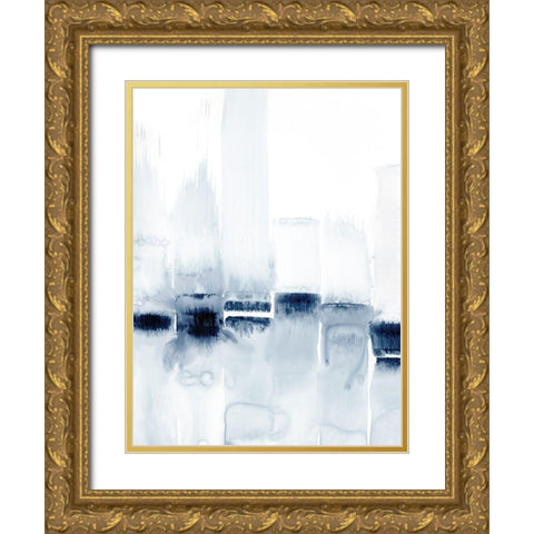 City Across the Water I Gold Ornate Wood Framed Art Print with Double Matting by Harper, Ethan