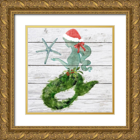 Tis the Seasun III Gold Ornate Wood Framed Art Print with Double Matting by Parker, Jennifer Paxton