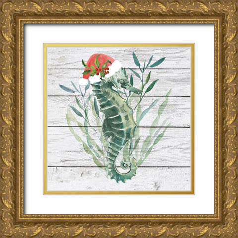 Tis the Seasun IV Gold Ornate Wood Framed Art Print with Double Matting by Parker, Jennifer Paxton