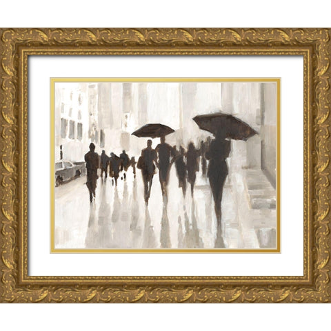 Clearing Rain Gold Ornate Wood Framed Art Print with Double Matting by Harper, Ethan