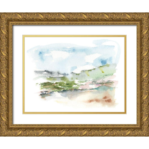 Spring Watercolor Sketch II Gold Ornate Wood Framed Art Print with Double Matting by Harper, Ethan