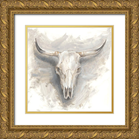 Cattle Mount I Gold Ornate Wood Framed Art Print with Double Matting by Harper, Ethan