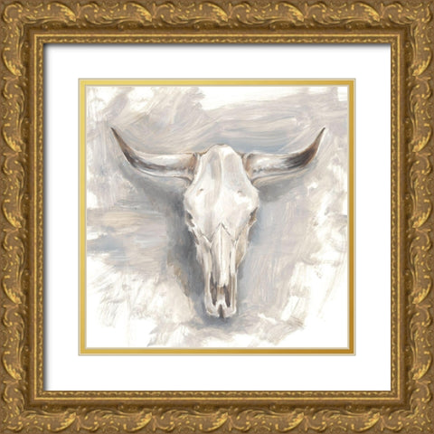 Cattle Mount II Gold Ornate Wood Framed Art Print with Double Matting by Harper, Ethan