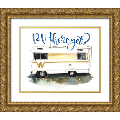 Summer Vacation II Gold Ornate Wood Framed Art Print with Double Matting by Parker, Jennifer Paxton