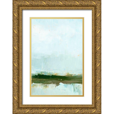 Wetland Horizon I Gold Ornate Wood Framed Art Print with Double Matting by Harper, Ethan