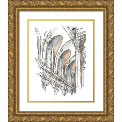 Plein Air Interior Study I Gold Ornate Wood Framed Art Print with Double Matting by Harper, Ethan