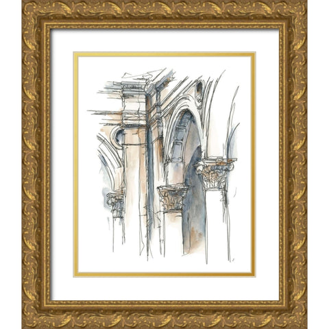 Plein Air Interior Study II Gold Ornate Wood Framed Art Print with Double Matting by Harper, Ethan