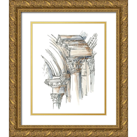 Plein Air Interior Study IV Gold Ornate Wood Framed Art Print with Double Matting by Harper, Ethan