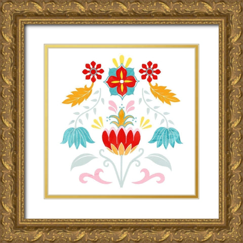 Taza IV Gold Ornate Wood Framed Art Print with Double Matting by Popp, Grace