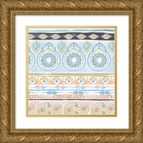 Bisect IV Gold Ornate Wood Framed Art Print with Double Matting by Wang, Melissa