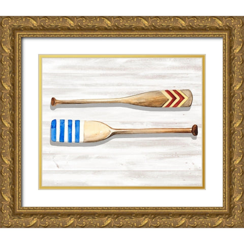 Crew Legacy II Gold Ornate Wood Framed Art Print with Double Matting by Parker, Jennifer Paxton