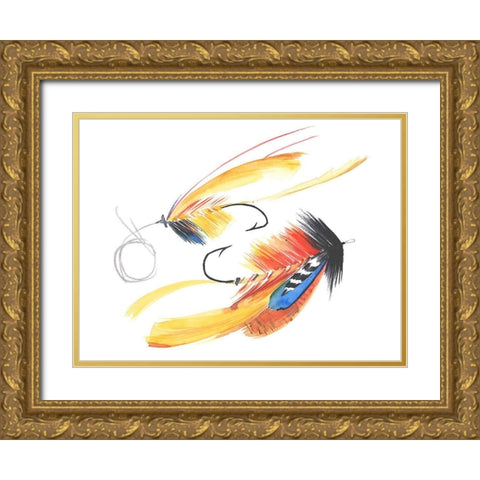 Lure I Gold Ornate Wood Framed Art Print with Double Matting by Parker, Jennifer Paxton