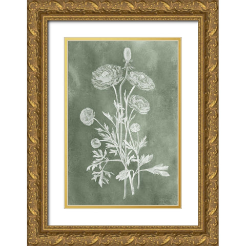 Sage Impressions I Gold Ornate Wood Framed Art Print with Double Matting by Vision Studio