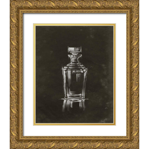 Crystal Barware IV Gold Ornate Wood Framed Art Print with Double Matting by Harper, Ethan
