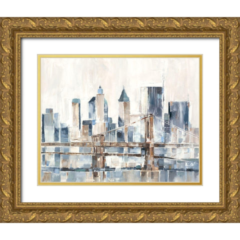 Blue Hour I Gold Ornate Wood Framed Art Print with Double Matting by Harper, Ethan