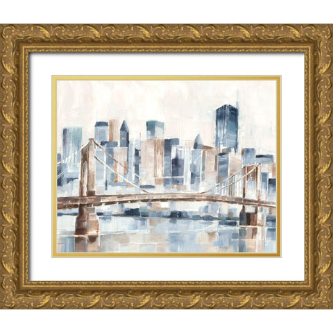 Blue Hour II Gold Ornate Wood Framed Art Print with Double Matting by Harper, Ethan